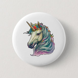 Ein fantastisches Einhorn! Button