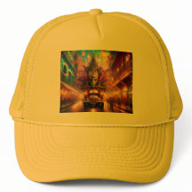 Ein Fantasy-Blick auf eine Mardi Gras Parade