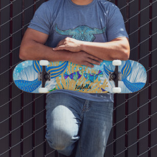 Ein Fantasy Mermaid Life Skateboard