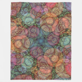 Ein farbenfrohe Textur-Hintergrund-Muster des Dreh Fleecedecke