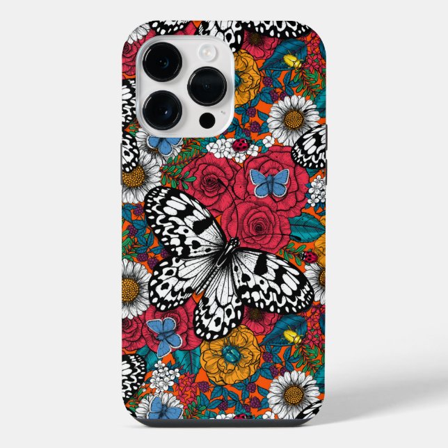 Ein farbenfroher Garten iPhone Hülle (Rückseite)