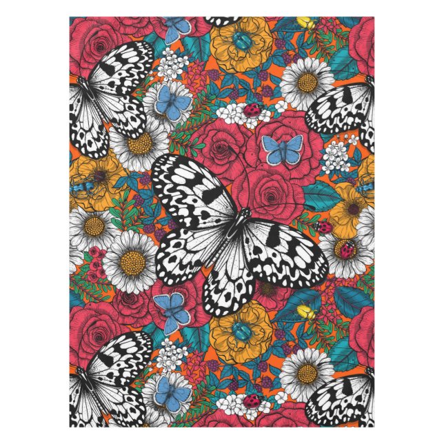 Ein farbenfroher Garten Tischdecke (Vorderseite)