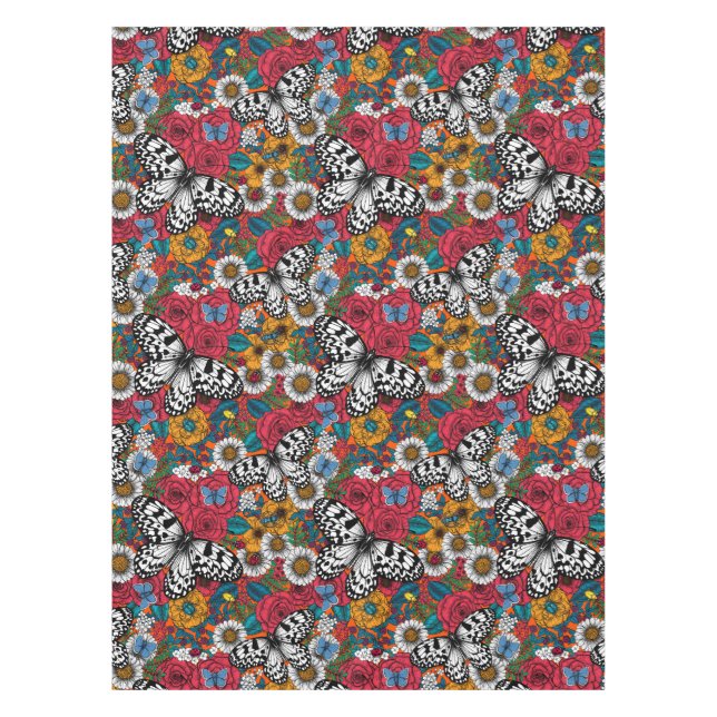 Ein farbenfroher Garten Tischdecke (Vorderseite)