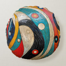 Ein farbenfroher Retro Abstrakt