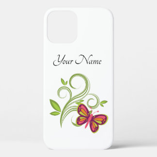 Ein farbenfroher Schmetterling , Blätter & Reben Case-Mate iPhone Hülle
