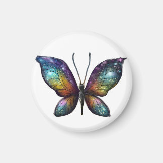 Ein farbenfroher Schmetterling mit galaxieähnliche Magnet