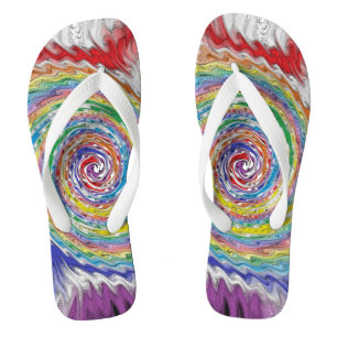 Ein farbenfroher Spritzer Flip Flops