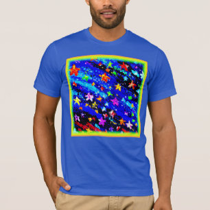 Ein farbenfroher Sternenhimmel. Jetzt kaufen T-Shirt