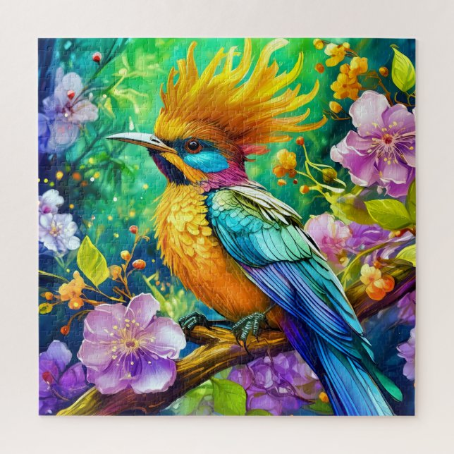 Ein farbenfroher Vogel Puzzle (Vertikal)