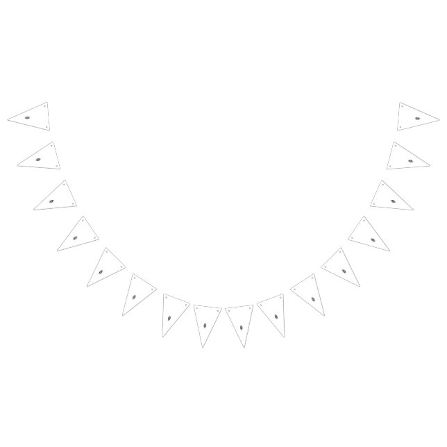 Ein farbenfroher Wandaufkleber mit einem aufwändig Wimpelkette (Alle)