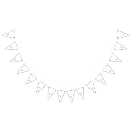 Ein farbenfroher Wandaufkleber mit einem faszinier Wimpelkette