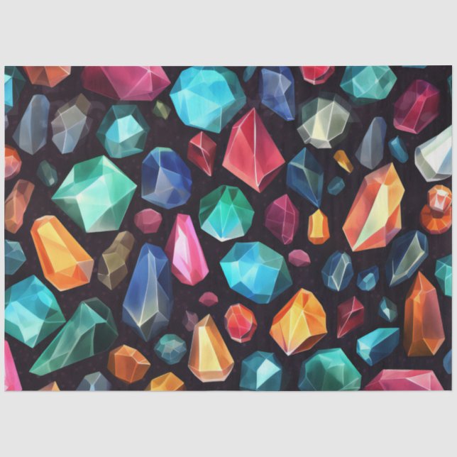 Ein farbiges Design der Gem-Serie 3 Seidenpapier (Vorderseite)