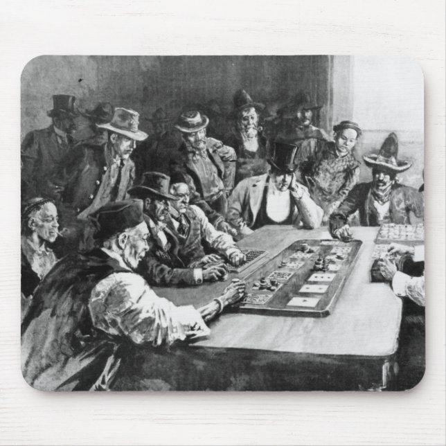 Ein Faro-Spiel in El Paso Mousepad (Vorne)