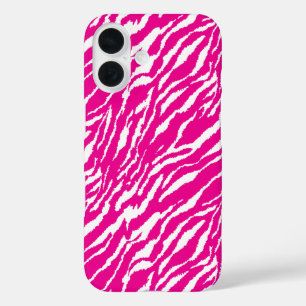 Ein faszinierendes Blumenmuster in Rosa und Weiß,  iPhone 16 Hülle