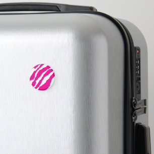 Ein faszinierendes Blumenmuster in Rosa und Weiß,  Magnet