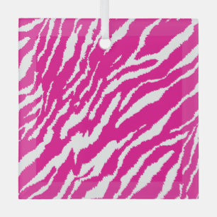 Ein faszinierendes Blumenmuster in Rosa und Weiß, Ornament Aus Glas