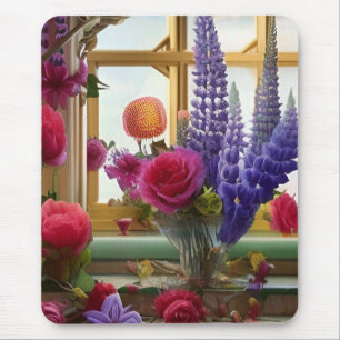 Ein faszinierendes buntes Bouquet Mousepad