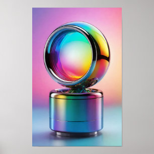 Ein faszinierendes Spiel von Licht und Farbe Poster