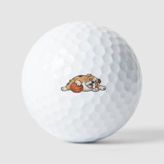 Ein fauler Hund Golfball