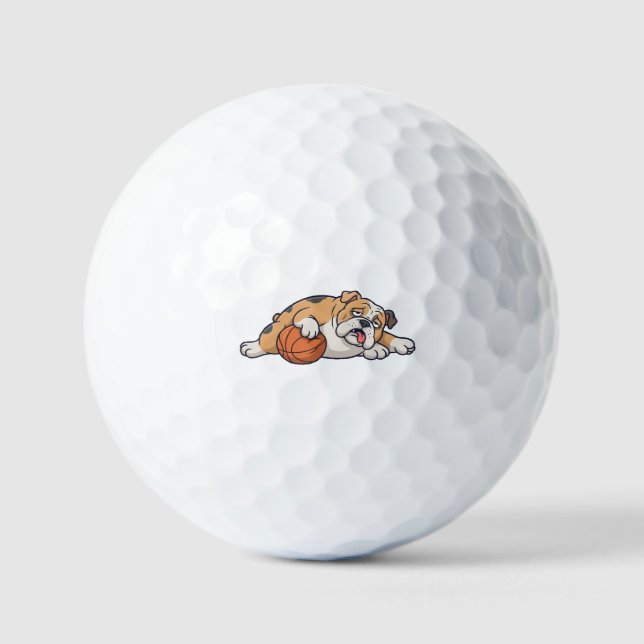 Ein fauler Hund Golfball (Vorderseite)