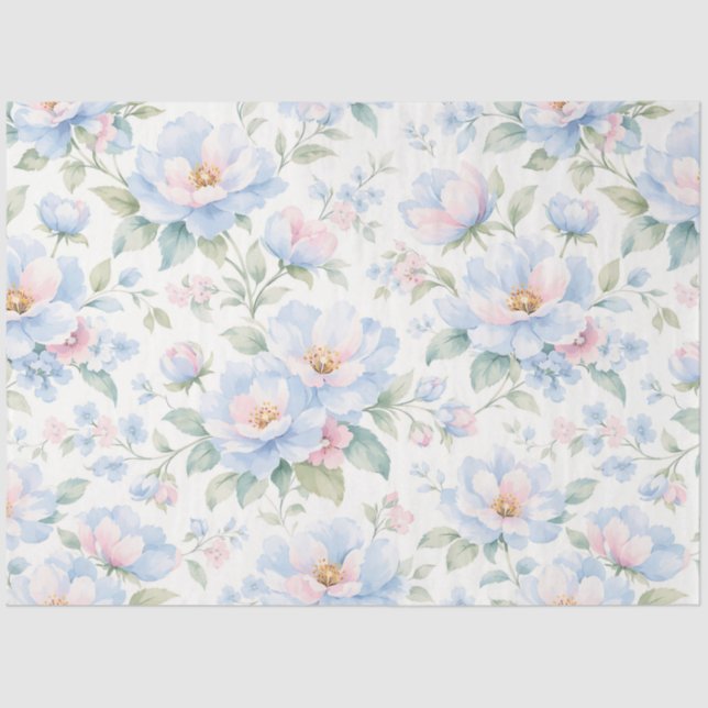 Ein federndes Blumendesign #1 Seidenpapier (Vorderseite)
