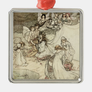 Ein Feen-Schmuckstück aus Ein Sommernachtstraum Silbernes Ornament