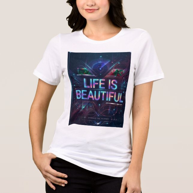 Ein Fehler in der Maschine Tri-Blend Shirt (Vorderseite)
