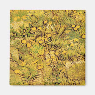 Ein Feld gelber Blumen von Vincent van Gogh Magnet