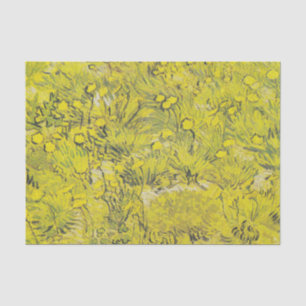 Ein Feld gelber Blumen von Vincent Van Gogh      Seidenpapier
