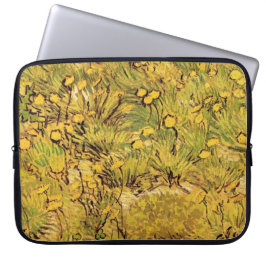 Ein Feld gelblicher Blume, Vincent Van Gogh Laptopschutzhülle
