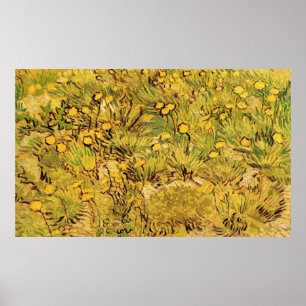 Ein Feld gelblicher Blume, Vincent Van Gogh Poster