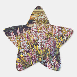 Ein Feld mit Blume - Aufkleber