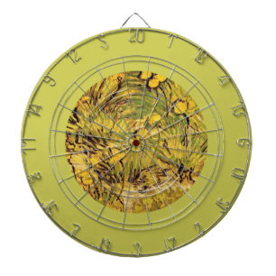 Ein Feld mit gelben Blumen, Vincent van Gogh Dartscheibe