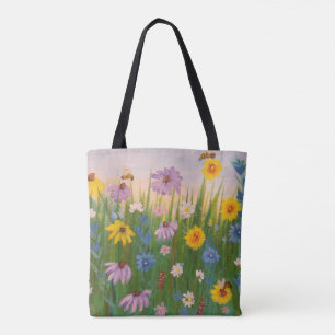 Ein Feld voller wild lebender Blume