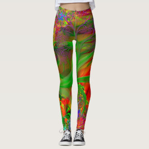 Ein Feld wilder Blume Psychedelisch Leggings
