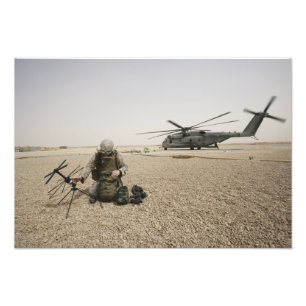 Ein Feldfunk-Operator Fotodruck