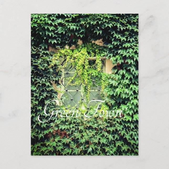 Ein Fenster in grünen Pflanze Case Mate iPhone Cas Postkarte (Vorderseite)