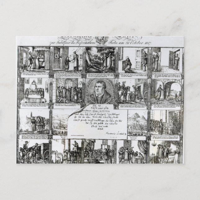 Ein Fest, um die Reformation zu feiern Postkarte (Vorderseite)