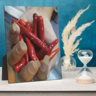 Ein Fest von Chilis Fotoplatte