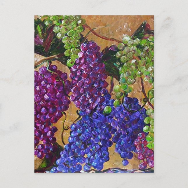 Ein Festival der Trauben Postkarte (Vorderseite)