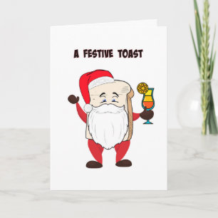 Ein festliches Prost Feiertagskarte
