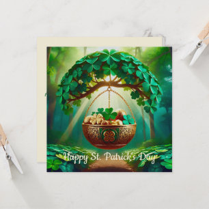 Ein festliches St. Patrick’s Day Design Karte