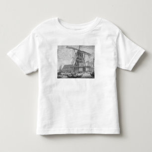 Ein Feuer in einer Windmühle nahe Worden, von a Kleinkind T-shirt