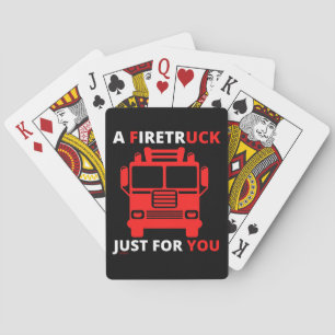 Ein Feuerwehrauto nur für dich lustiger Wortwitz Spielkarten