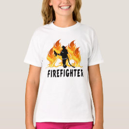 Ein Feuerwehrmann flammt T-Shirt