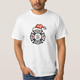 Ein Feuerwehrmann Weihnachtsmann T-Shirt