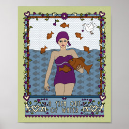 Ein Fisch außerhalb des Wassers_A_8x10-Poster Poster