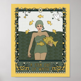 Ein Fisch außerhalb des Wassers_C_8x10-Poster Poster