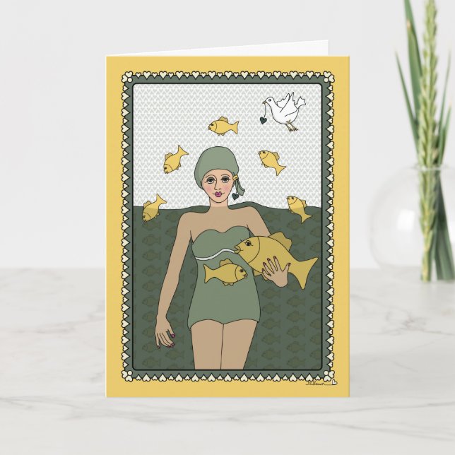 Ein Fisch ohne Wasser_C_Grußkarte Karte (Vorderseite)