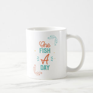 Ein Fisch pro Tag Kaffeetasse